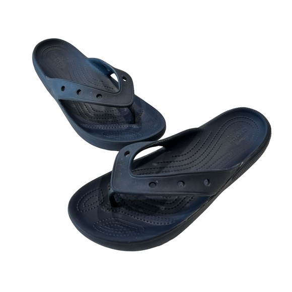 ❣️SALE❣️ Crocs Iconic Slip On Sandals Flip Flops Shoes Comfort Women Size 12 - Picture 2 of 8